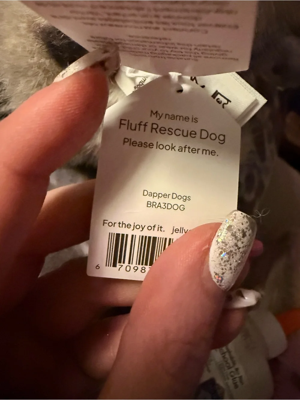 NWT Jellycat x Goodwoof Fluff Rescue Dog - UK EXCLUSIVE